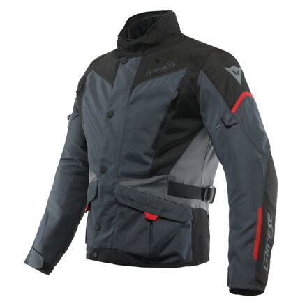 Textilná bunda DAINESE Tempest 3 D-Dry® sivo čierno lávovo červená