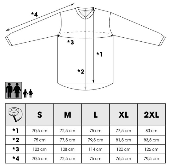 veľkosti element dámsky dres