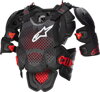 Chránič hrude ALPINESTARS A10 V2 sivo čierno červený