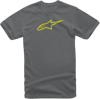 Tričko ALPINESTARS Ageless sivo žlté fluo