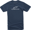 Tričko ALPINESTARS Wordmark Combo čierno sivé 