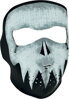 Neoprénová maska ZAN GRAY SKULL - Glow in the Dark