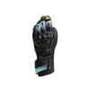 Kožené rukavice DAINESE Fiero Metal čierno tyrkysovo žlté fluo