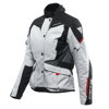 Dámska bunda DAINESE Tempest 3 D-Dry® svetlo sivo čierno lávovo červená