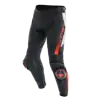 Kožené nohavice DAINESE Super Speed perforované čierno bielo červené fluo