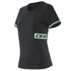 Dámske tričko DAINESE Paddock T-shirt čierno aqua-zelené