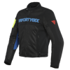 Textilná bunda DAINESE VR46 Grid Air Tex čierno modro žltá fluo
