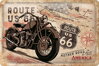 Parkovacia tabuľka ROUTE 66 Mother road