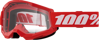 Okuliare 100 PERCENT Strata 2 Junior Red číre sklíčko