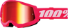 Okuliare 100 PERCENT Strata 2 Junior Pink červené zrkadlové sklíčko