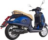 Výfuk AKRAPOVIČ Slip-On pre VESPA GTS 300, S-VE3SO10-HZDFBL