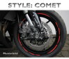 HS ˝COMET STYLE˝ kawasaki zelený pásik 7mm