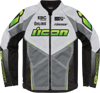 Bunda ICON Hooligan Ultrabolt bielo sivo čierna 