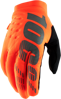 Rukavice 100 PERCENT Brisker fluo oranžovo čierne