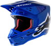 Prilba ALPINESTARS S-M5 Corp čierno modrá lesklá 