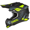 Prilba ONEAL 2SRS Spyde čierno sivo žltá fluo matná  