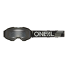 Okuliare ONEAL B-10 Solid čierne s čírim sklíčkom detské 