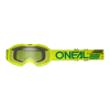Okuliare ONEAL B-10 Solid žlté fluo s čírim sklíčkom detské 