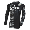 Dres ONEAL Element Attack čierno biely detský 