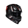 Prilba AGV K7 Kyber čierno červená