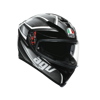Prilba AGV K-5 S Tempest čierno strieborná