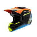 Prilba ALPINESTARS S-M3 Fray čierno modro oranžovo žltá lesklá detská   