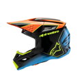 Prilba ALPINESTARS S-M3 Fray čierno modro oranžovo žltá lesklá detská   