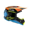 Prilba ALPINESTARS S-M3 Fray čierno modro oranžovo žltá lesklá detská   