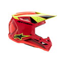Prilba ALPINESTARS S-M3 Fray čierno červeno žltá lesklá detská   
