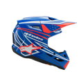 Prilba ALPINESTARS S-M3 Wurx čierno modro červeno biela lesklá detská   