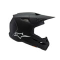 Prilba ALPINESTARS S-M3 Solid čierna matná detská   