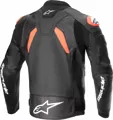 Kožená bunda ALPINESTARS GP Plus R V4 Airflow čierno bielo červená fluo  