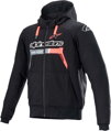 Mikina ALPINESTARS Chrome Ignition čierno červená fluo 
