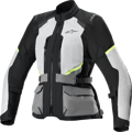 Bunda ALPINESTARS Stella Andes Air Drystar svetlosivo tmavosivo žltá fluo
