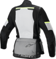 Bunda ALPINESTARS Stella Andes Air Drystar svetlosivo tmavosivo žltá fluo