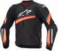 Bunda ALPINESTARS T-GPR V4 čierno červená fluo 