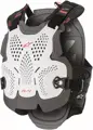 Chránič hrude ALPINESTARS A-4 Max bielo sivo červený 