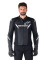 Kožená bunda ALPINESTARS Faster V3 Airflow čierno biela