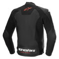 Kožená bunda ALPINESTARS Faster V3 Airflow čierno červená fluo