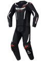 Kombinéza ALPINESTARS GP Force V2 2-dielna čierno bielo červená fluo