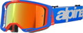 Okuliare ALPINESTARS Vision 8 Corp modro oranžové zrkadlové sklíčko červené