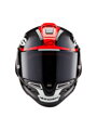Prilba ALPINESTARS Supertech R10 karbónovo červeno fluo biela