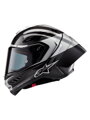Prilba ALPINESTARS Supertech R10 karbónovo strieborno čierna