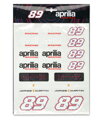 Sada nálepiek APRILIA Racing Dual JM89