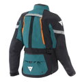Dámska textilná bunda DAINESE Mangen Absoluteshell Pro tyrkysovo čierna