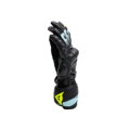 Kožené rukavice DAINESE Fiero Metal čierno tyrkysovo žlté fluo