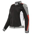 Dámska bunda DAINESE Hydraflux 2 Air D-Dry® čierno sivo lávovo červená 