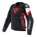 Kožená bunda DAINESE Avro 5 čierno lávovo červeno biela