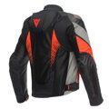 Textilná bunda DAINESE Super Rider 2 Absoluteshell  čierno sivo červená fluo 