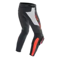 Kožené nohavice DAINESE Super Speed perforované čierno bielo červené fluo